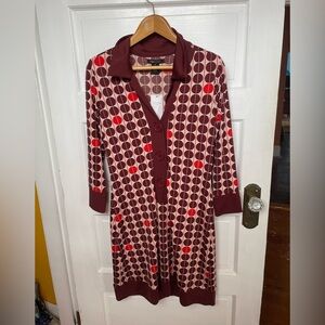 BCBG mid century style polkadot dress